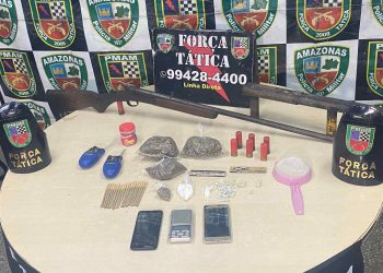 PMAM apreende três armas e prende dois homens, na zona leste