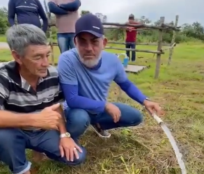 Cabo Maciel participa da inauguração de Poço Artesiano na Comunidade Lago do Pé Grande, no Rio Arari.
