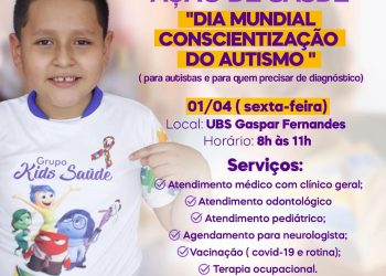 Prefeitura de Manacapuru realiza Ação de Saúde em Alusão ao dia de Conscientização do Autismo
