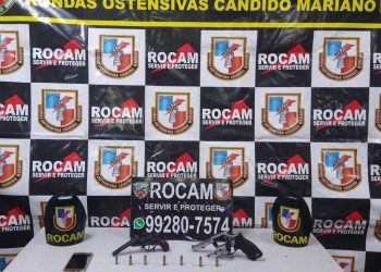 Na zona centro-oeste, PMAM prende homem com armas de fogo e entorpecentes