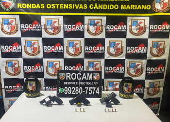 PMAM detém adolescente com armas de fogo e munições na zona norte