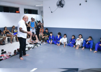 Cabo Maciel visita a Dream Art Academia de Jiu-Jitsu e reforça seu Compromisso com o Esporte e seus Talentos